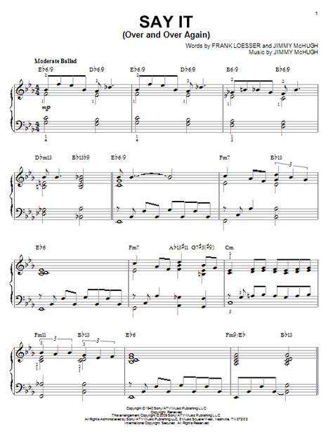 Say It (Over And Over Again) [Jazz Version] (arr. Brent Edstrom)
